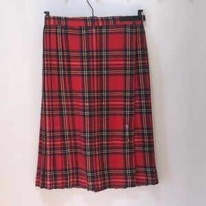 Vintage Edyth May Irish Wool Kilt Clan 100% wool Small